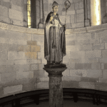 Imagen de San Prudencio en el ábside de la Basílica. 